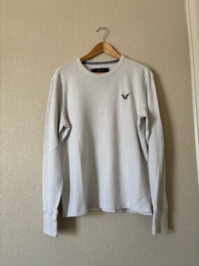 Y2K vintage Fit American Eagle Outfitters AE Legend White Long Sleeve Shirt